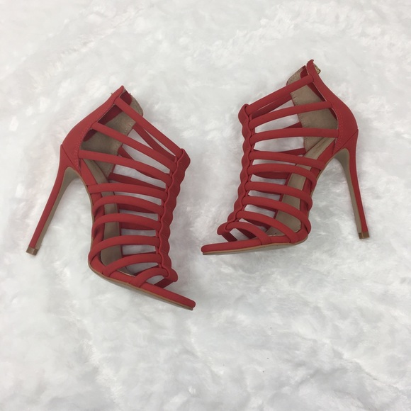 nine west caged heels